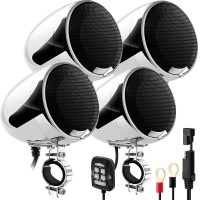 Аудиосистема для мотоцикла GoHawk AN4-QX v2021 (SPK400Q-U) D-class/USB(MP3)/Bluetooth/AUX