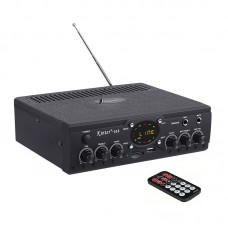 Kinter-018-B  Усилитель Hi-Fi с Bluetooth, MP3, FLAC, SD, USB, FM, MIC, AUX пульт ДУ 